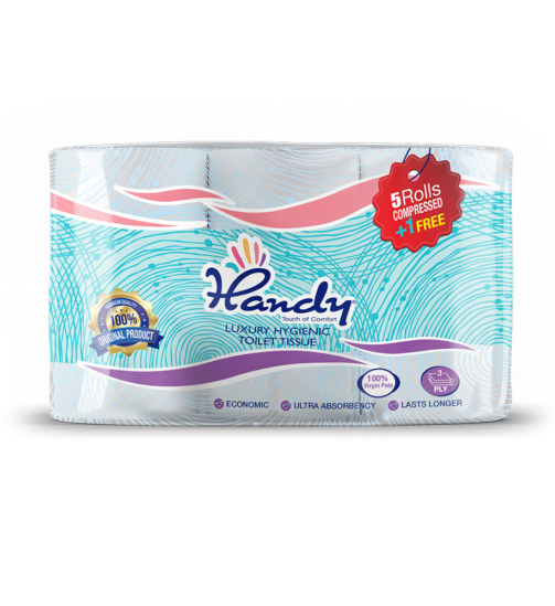 Toilet Paper 5+1 Rolls Compressed